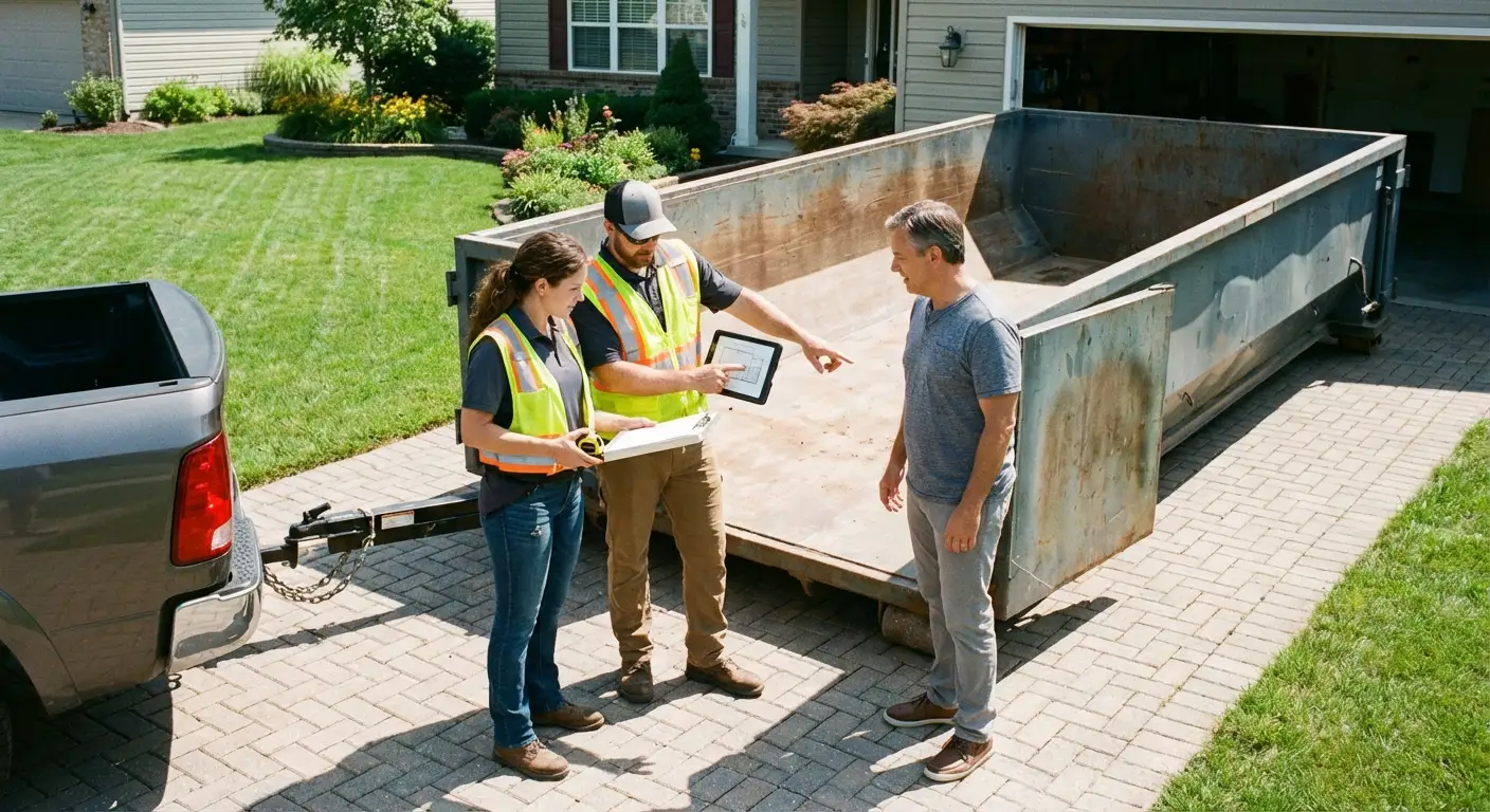 10 Yard Dumpster Rental Process in Redwood City, CA