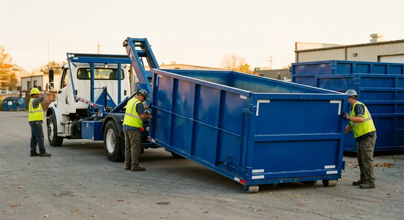 Commercial waste management and dumpster rental logistics in Redwood City, CA