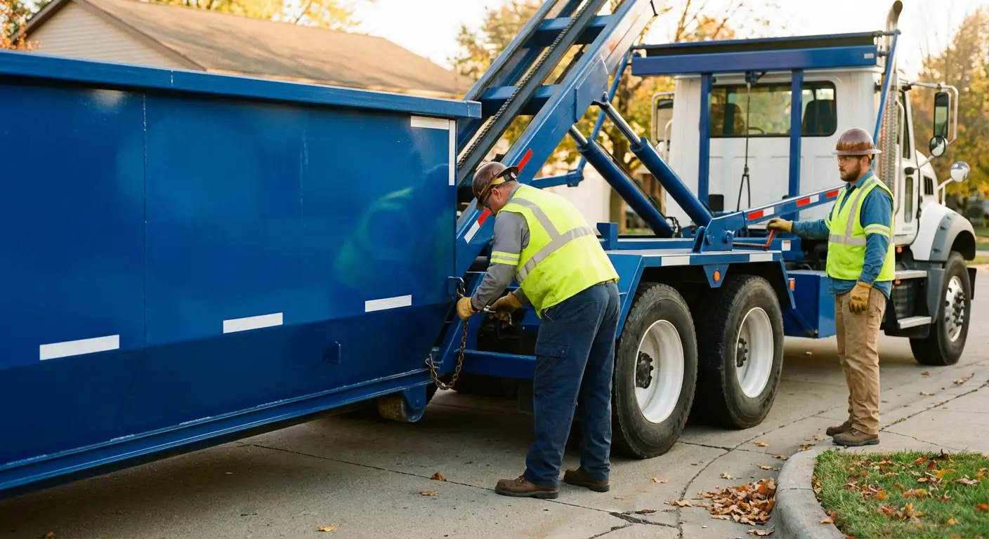 Dumpster delivery safety protocols in Redwood City, CA