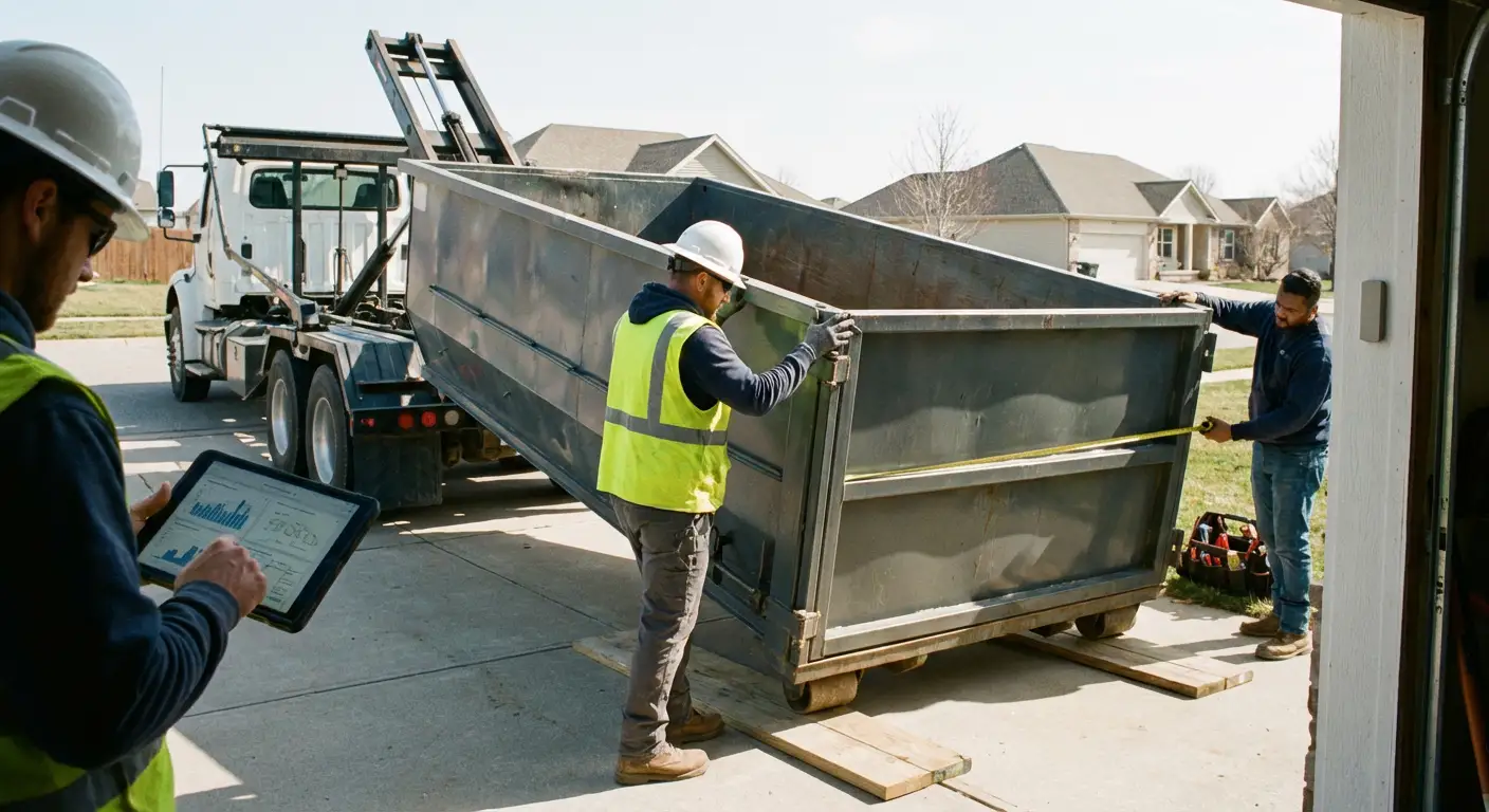 Roll-off dumpster dimensions and capacity guide in Redwood City, CA