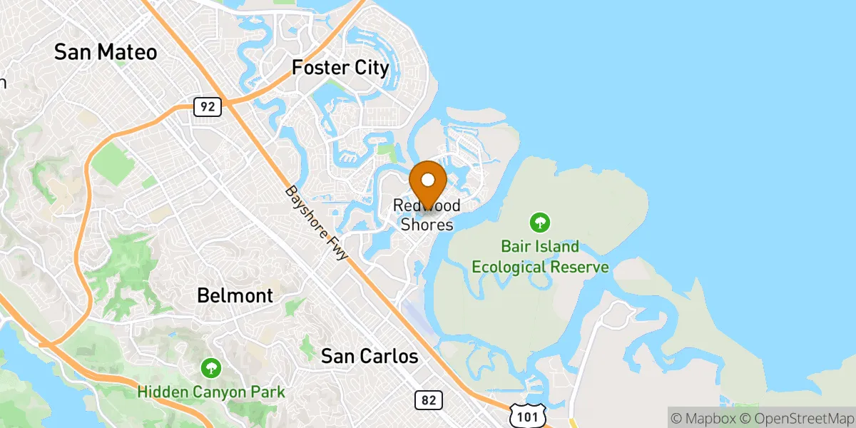 neighborhood map in Redwood City, CA