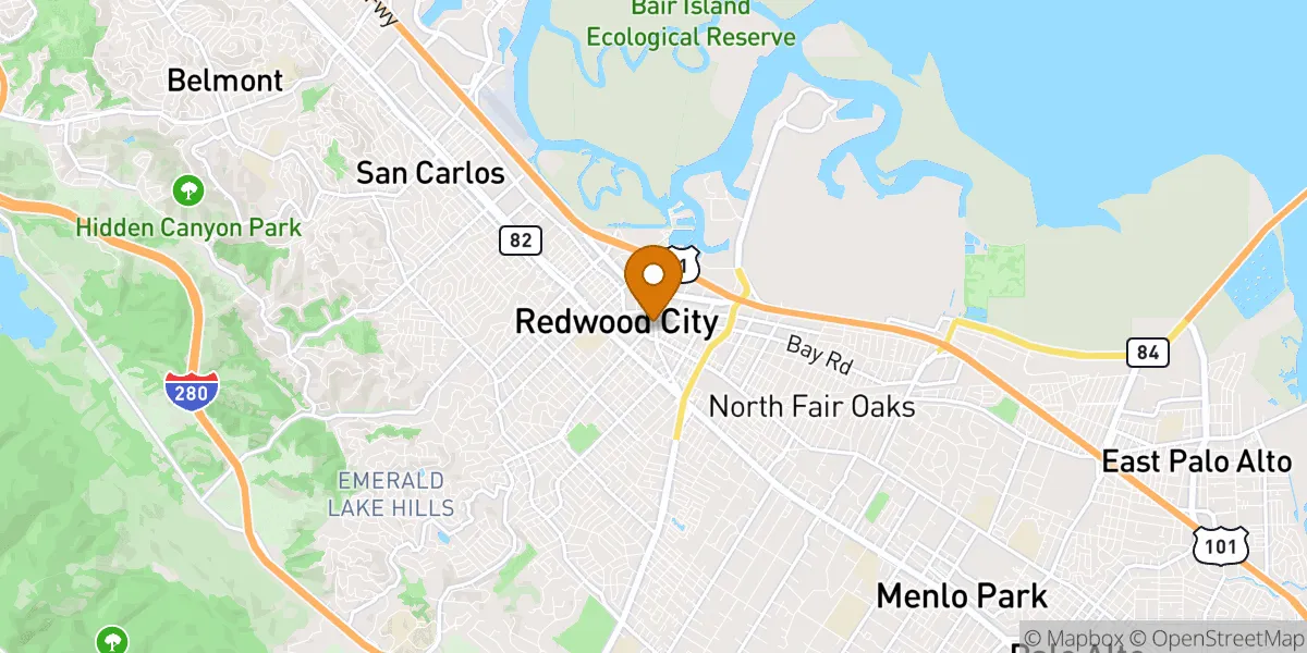  neighborhood map in Redwood City, CA